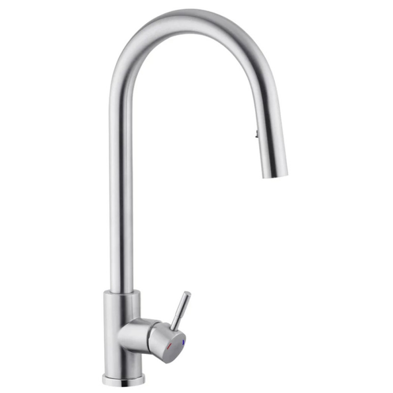 Змішувач для кухні з висувним виливом Kroner KRP Edelstahl Klassisch - ESG03915