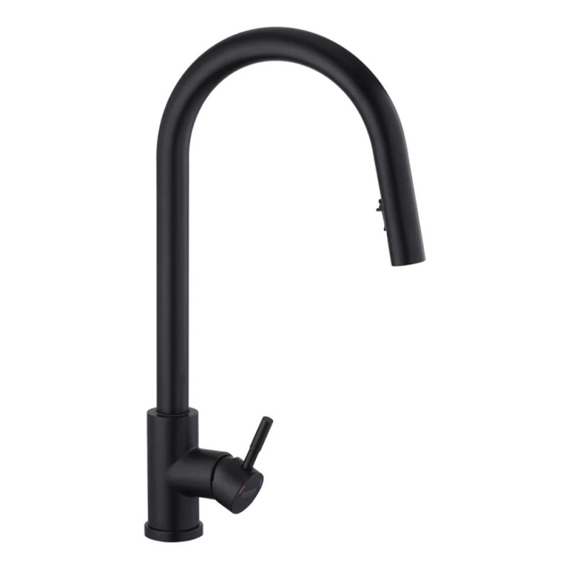 Змішувач для кухні з висувним виливом Kroner KRP Edelstahl Klassisch - SCH03915