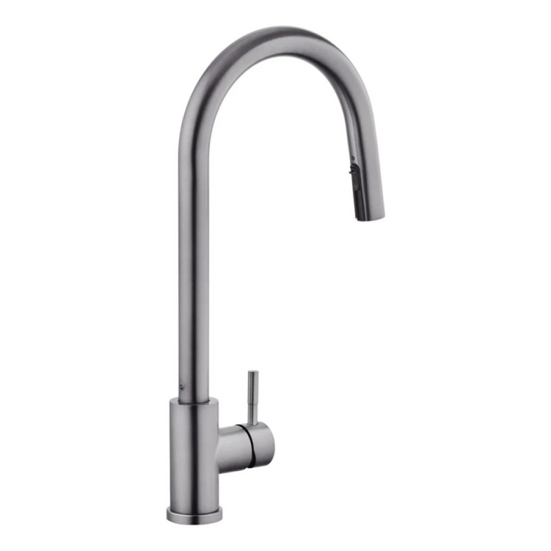 Змішувач для кухні з висувним виливом Kroner KRP Edelstahl Klassisch - PVD03915