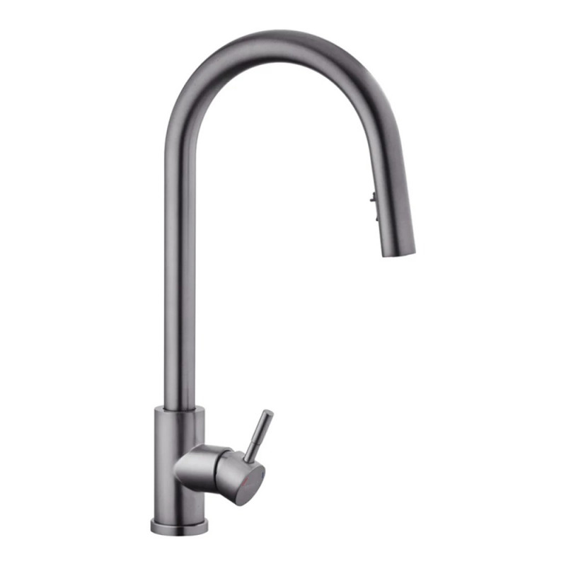 Змішувач для кухні з висувним виливом Kroner KRP Edelstahl Klassisch - PVD03915