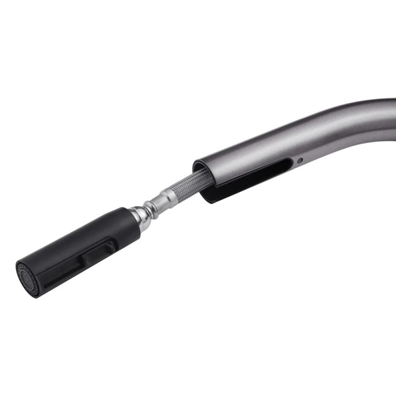 Змішувач для кухні з висувним виливом Kroner KRP Edelstahl Klassisch - PVD03915