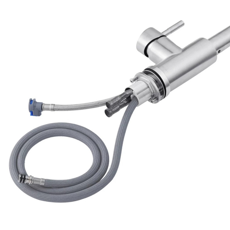 Змішувач для кухні з висувним виливом Kroner KRP Edelstahl Klassisch - ESG03917