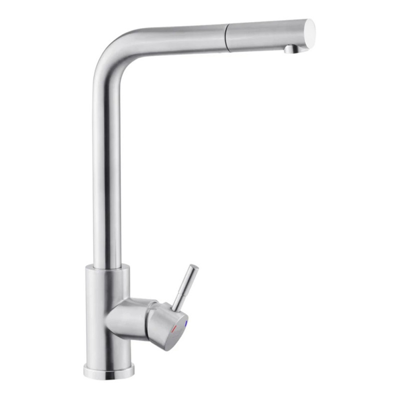 Змішувач для кухні з висувним виливом Kroner KRP Edelstahl Klassisch - ESG03917