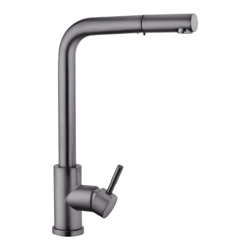 Змішувач для кухні з висувним виливом Kroner KRPё Edelstahl Klassisch - PVD03917