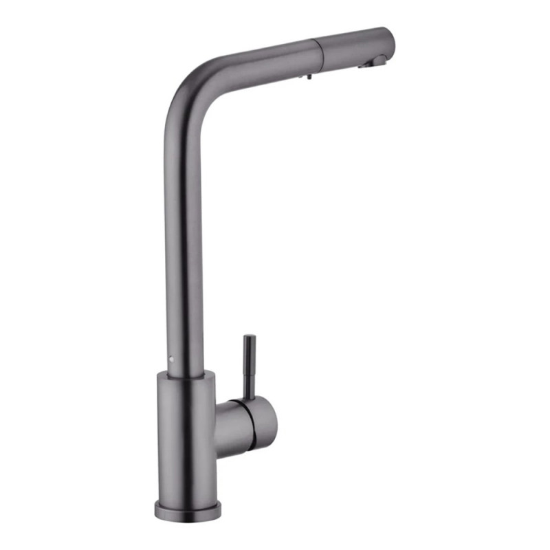 Змішувач для кухні з висувним виливом Kroner KRPё Edelstahl Klassisch - PVD03917