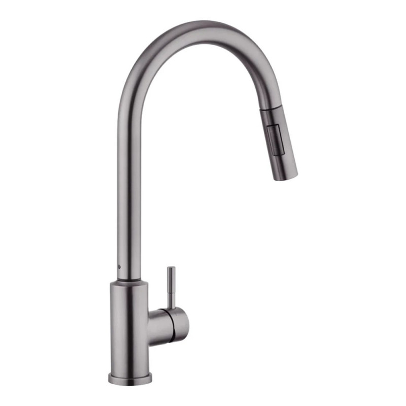 Змішувач для кухні з висувним виливом Kroner KRP Edelstahl Klassisch - PVD03916 сенсорний