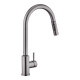 Змішувач для кухні з висувним виливом Kroner KRP Edelstahl Klassisch - PVD03916 сенсорний