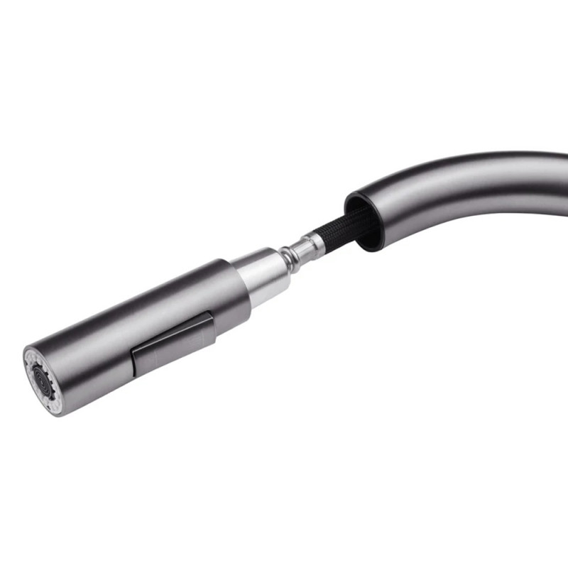 Змішувач для кухні з висувним виливом Kroner KRP Edelstahl Klassisch - PVD03916 сенсорний