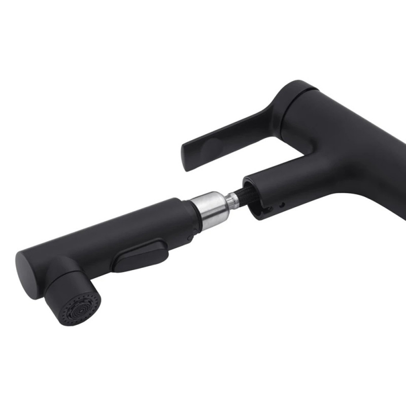 Змішувач для раковини з висувним виливом Kroner KRP Edelstahl Klassisch - SCH030-T