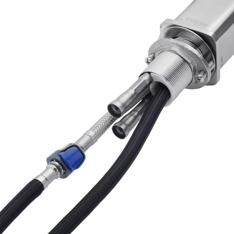 Змішувач для кухні з висувним виливом Kroner KRP Edelstahl Klassisch - ESG03918