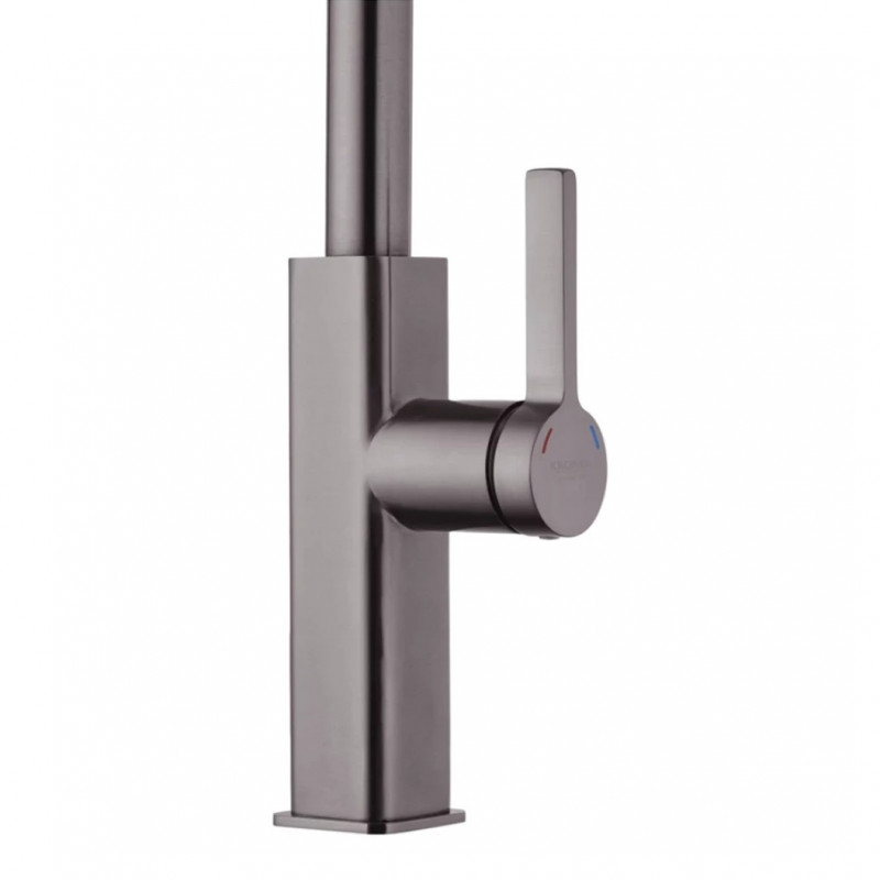 Змішувач для кухні з висувним виливом Kroner KRP Edelstahl Klassisch - PVD03918