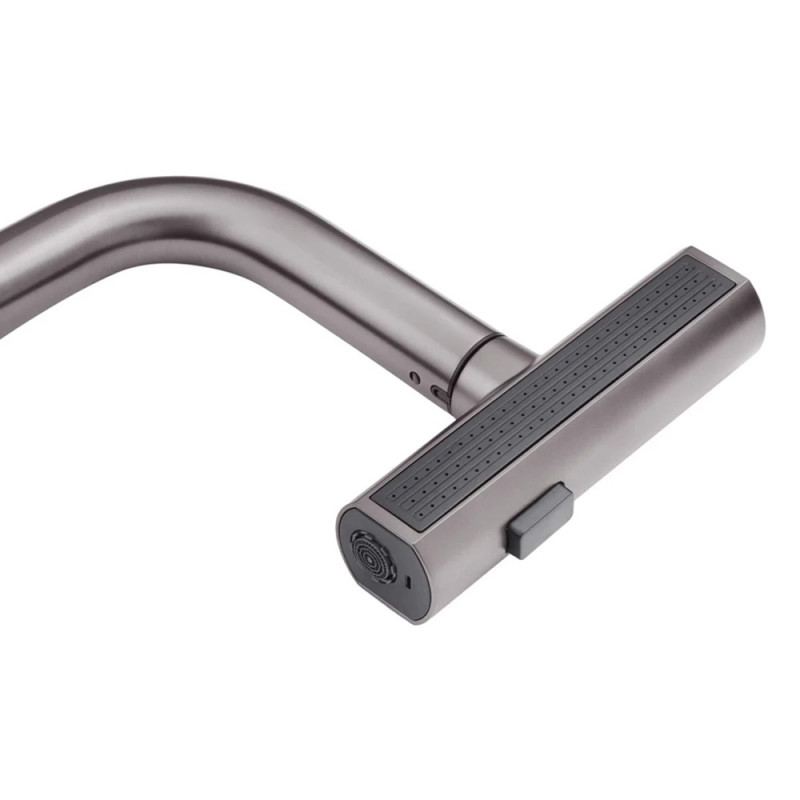 Змішувач для кухні з висувним виливом Kroner KRP Edelstahl Klassisch - PVD03918