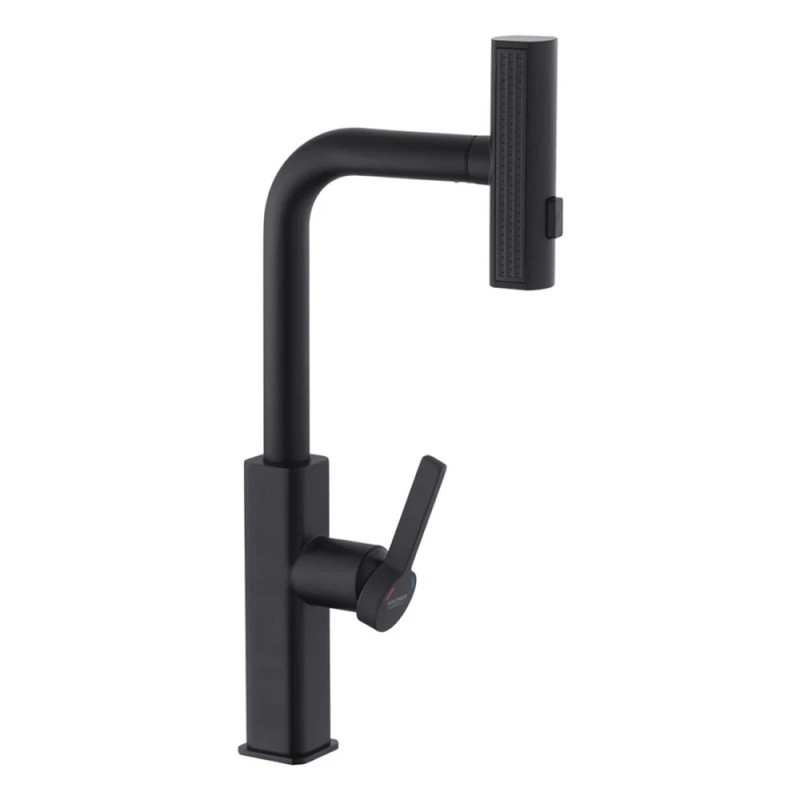 Змішувач для кухні з висувним виливом Kroner KRP Edelstahl Klassisch - SCH03918