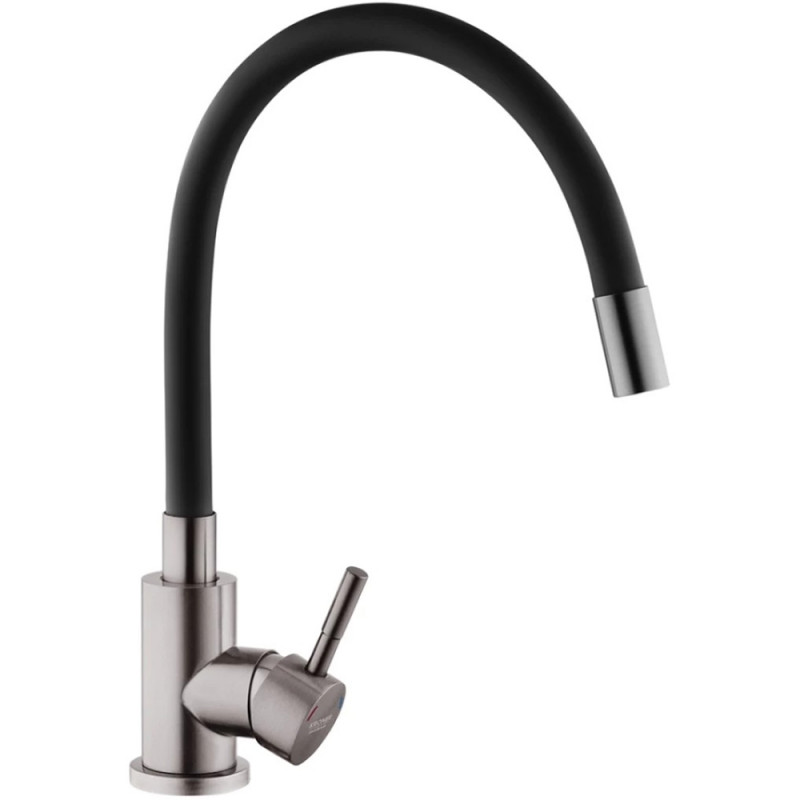 Змішувач для кухні Kroner KRP Edelstahl Klassisch - PVD035BLK