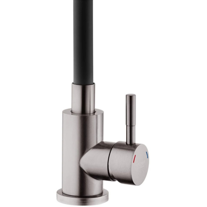 Змішувач для кухні Kroner KRP Edelstahl Klassisch - PVD035BLK