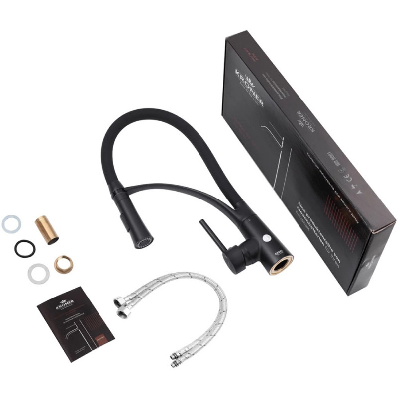 Змішувач для кухні Kroner KRP Ersel - SCH03393BLK