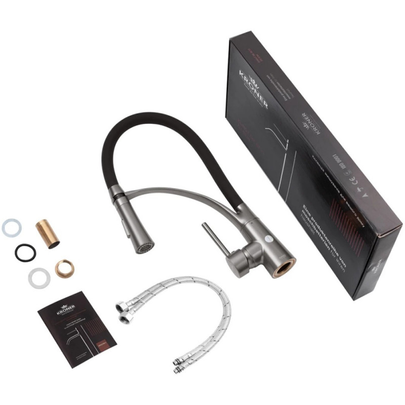 Змішувач для кухні Kroner KRP Ersel - GRP03393BLK