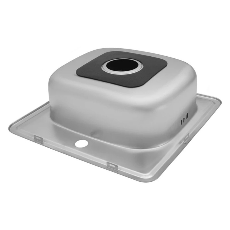 Кухонна мийка Kroner KRP Satin-4848 (0,6 мм)