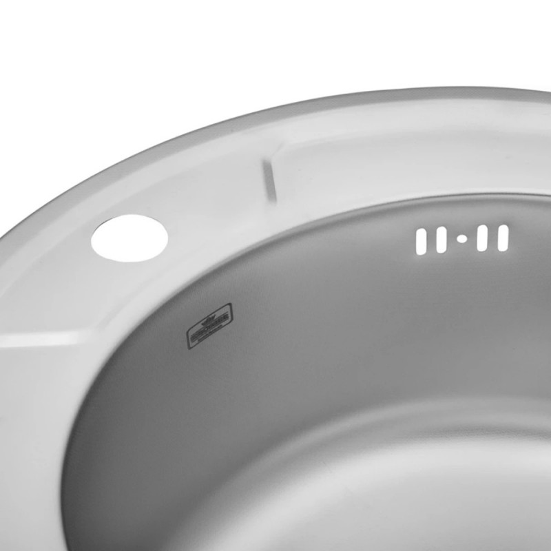 Кухонна мийка Kroner KRP Dekor-490 (0,8 мм)