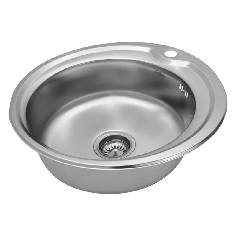 Кухонна мийка Kroner KRP Satin-510 (0,6 мм)