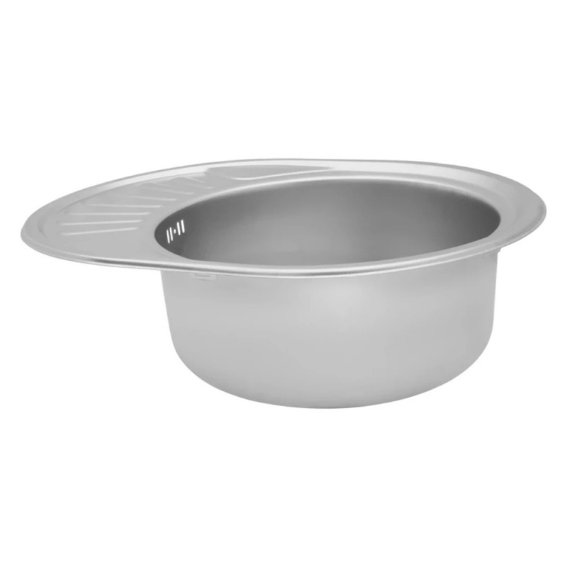 Кухонна мийка Kroner KRP Satin-5745 (0,8 мм)