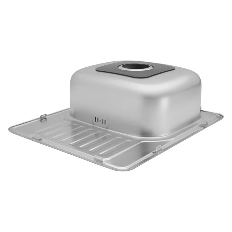 Кухонна мийка Kroner KRP Satin-5848 (0,8 мм)