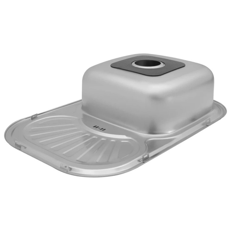 Кухонна мийка Kroner KRP Satin-7549 (0,8 мм)