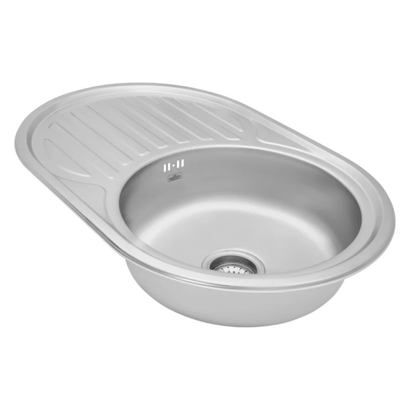 Кухонна мийка Kroner KRP Satin-7750 (0,6 мм)