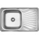 Кухонна мийка Kroner KRP Satin-7848 (0,8 мм)