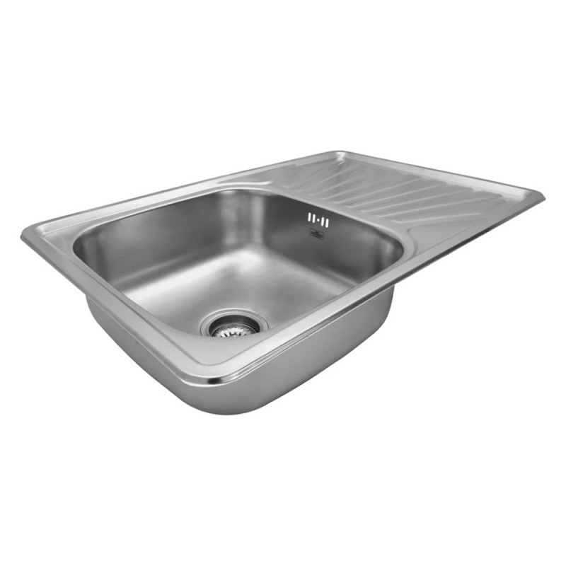 Кухонна мийка Kroner KRP Satin-7848 (0,8 мм)