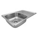Кухонна мийка Kroner KRP Satin-7848 (0,8 мм)