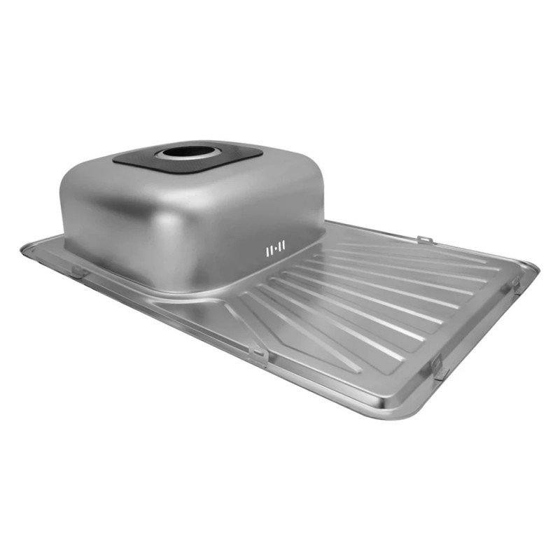 Кухонна мийка Kroner KRP Satin-7848 (0,8 мм)