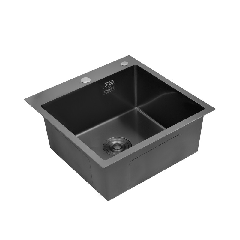 Кухонна мийка Kroner KRP Schwarze - 5050HM PVD (3,0/1,0 мм)