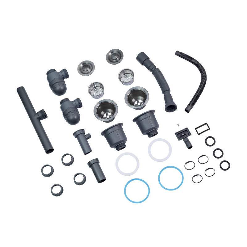 Кухонна мийка Kroner KRP Schwarze - 7843ZHM PVD (3,0/1,0 мм)