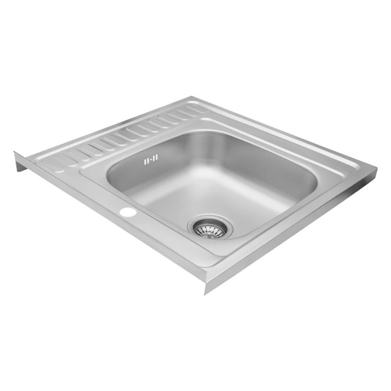 Кухонна мийка накладна Kroner KRP Dekor-6060L (0,6 мм)