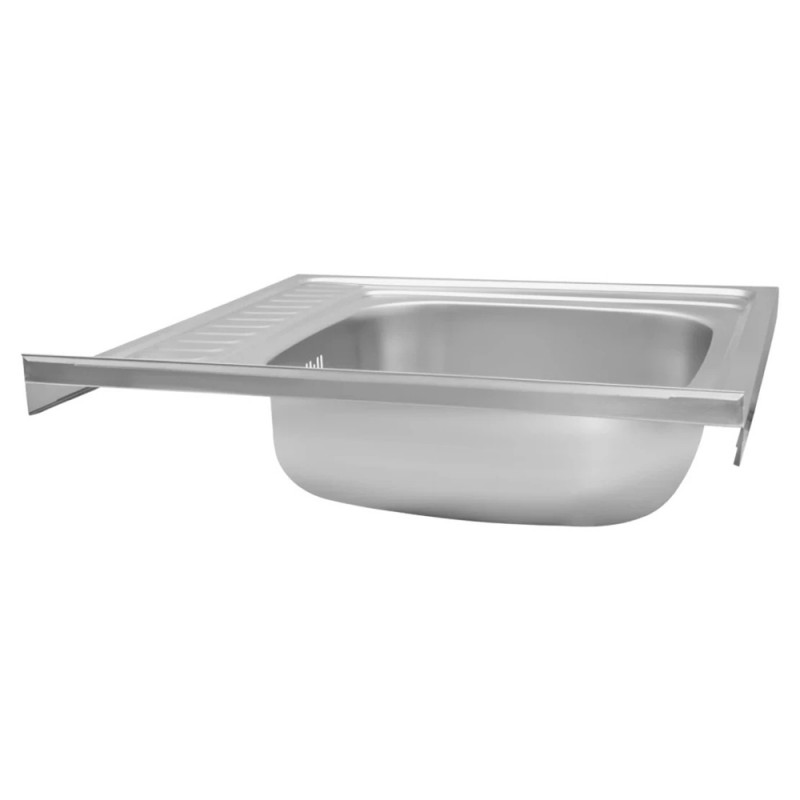 Кухонна мийка накладна Kroner KRP Dekor-6060L (0,6 мм)