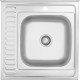 Кухонна мийка накладна Kroner KRP Dekor-6060R (0,6 мм)