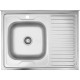 Кухонна мийка накладна Kroner KRP Dekor-6080L (0,6 мм)