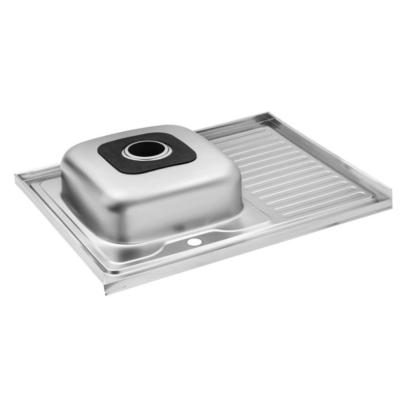 Кухонна мийка накладна Kroner KRP Dekor-6080L (0,6 мм)