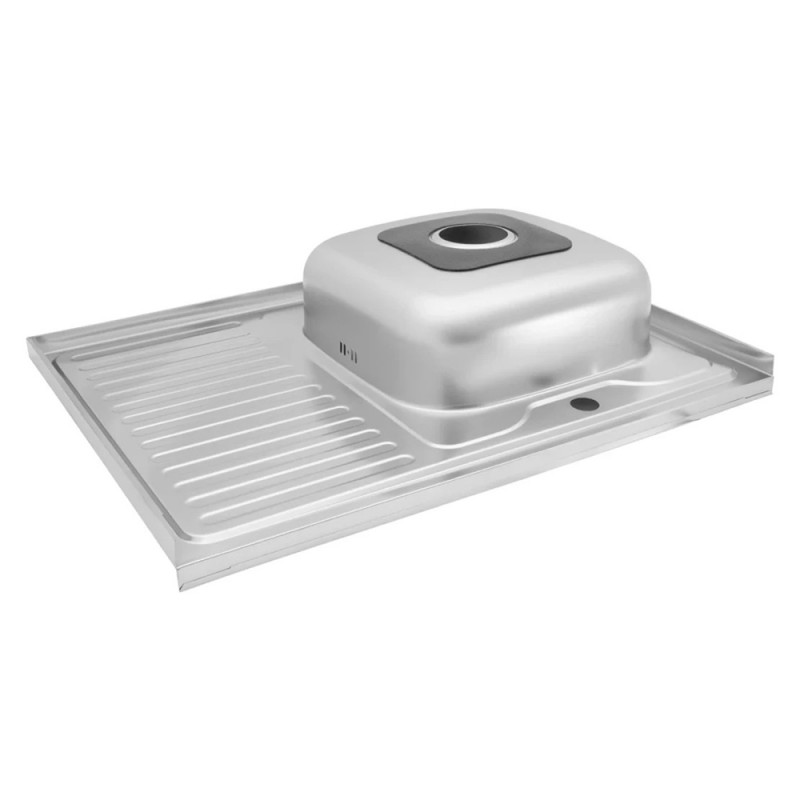 Кухонна мийка накладна Kroner KRP Dekor-6080R (0,6 мм)