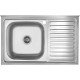 Кухонна мийка накладна Kroner KRP Satin-5080L (0,8 мм)