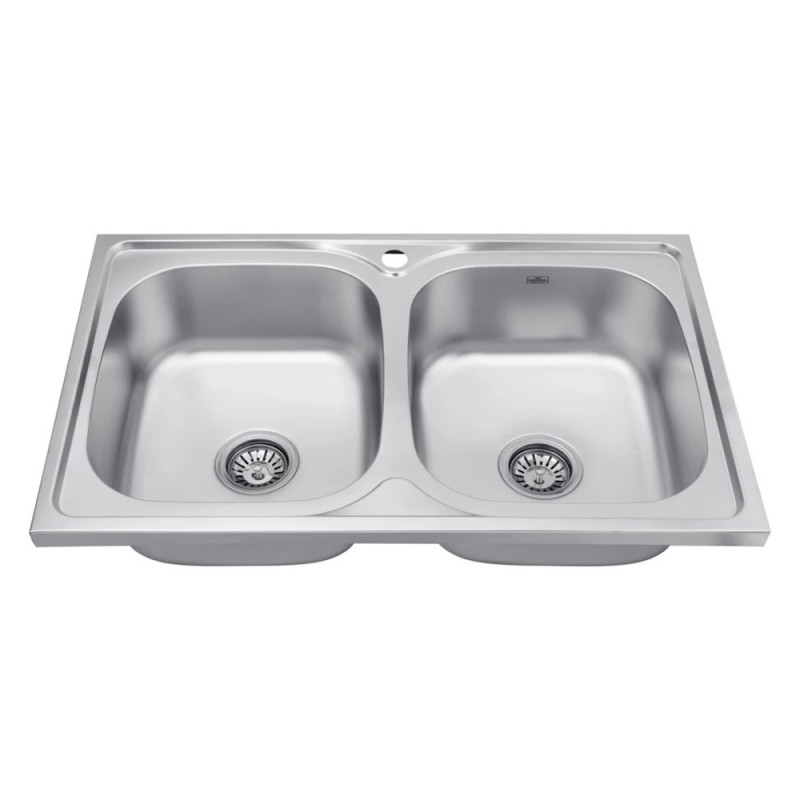 Кухонна мийка накладна Kroner KRP Satin-5080Z (0,8 мм)