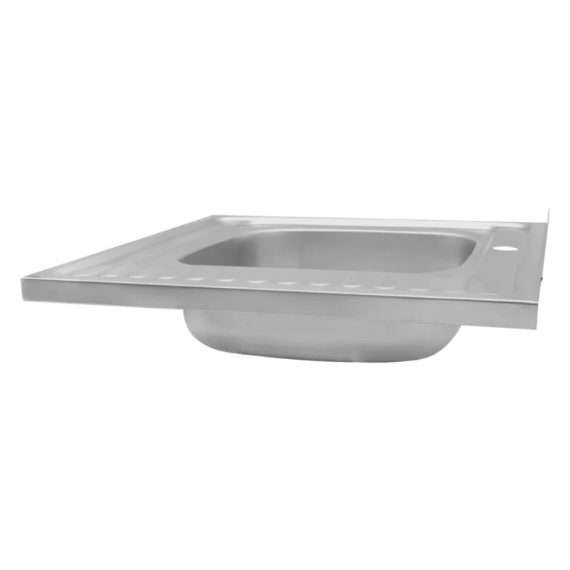 Кухонна мийка накладна Kroner KRP Satin-6060L (0,6 мм)