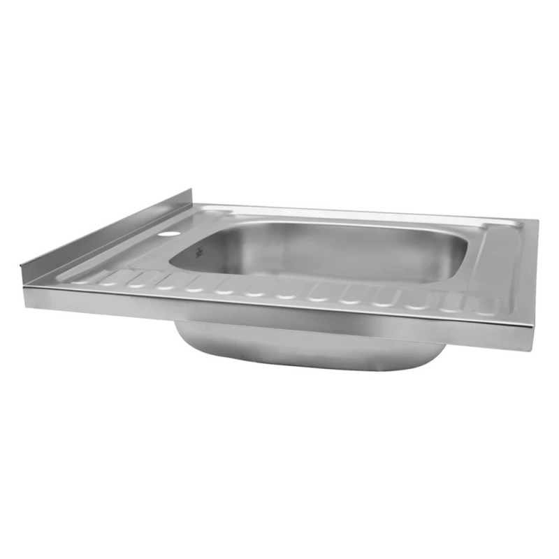 Кухонна мийка накладна Kroner KRP Satin-6060R (0,6 мм)