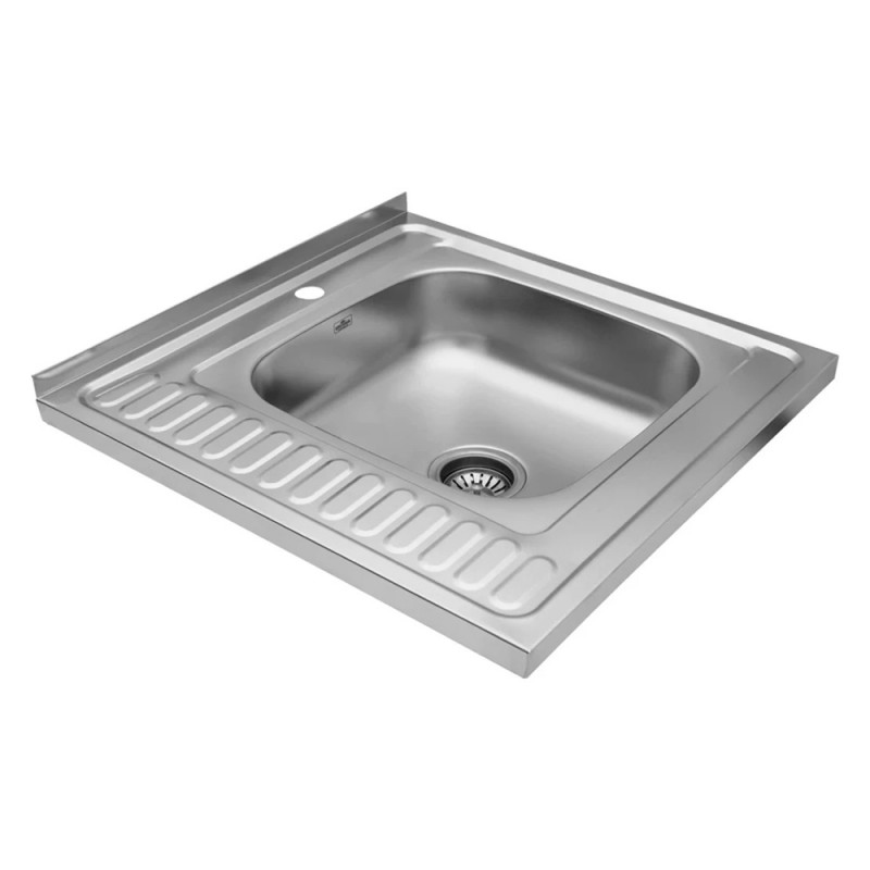 Кухонна мийка накладна Kroner KRP Satin-6060R (0,6 мм)