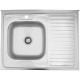 Кухонна мийка накладна Kroner KRP Satin-6080L (0,6 мм)
