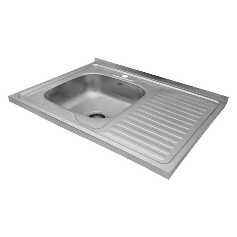 Кухонна мийка накладна Kroner KRP Satin-6080L (0,6 мм)