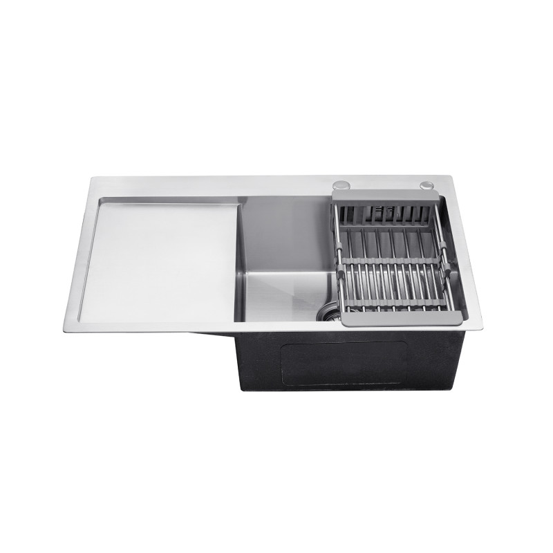 Кухонна мийка Kroner KRP Gebürstet - 7849RHM (3,0/1,0 мм)