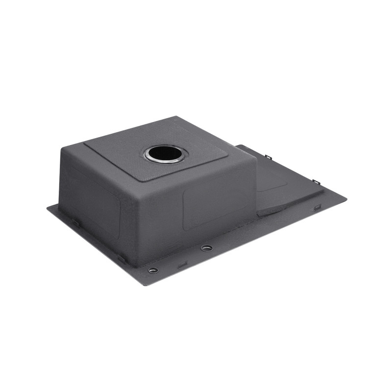 Кухонна мийка Kroner KRP Schwarze - 7849LHM PVD (3,0/1,0 мм)