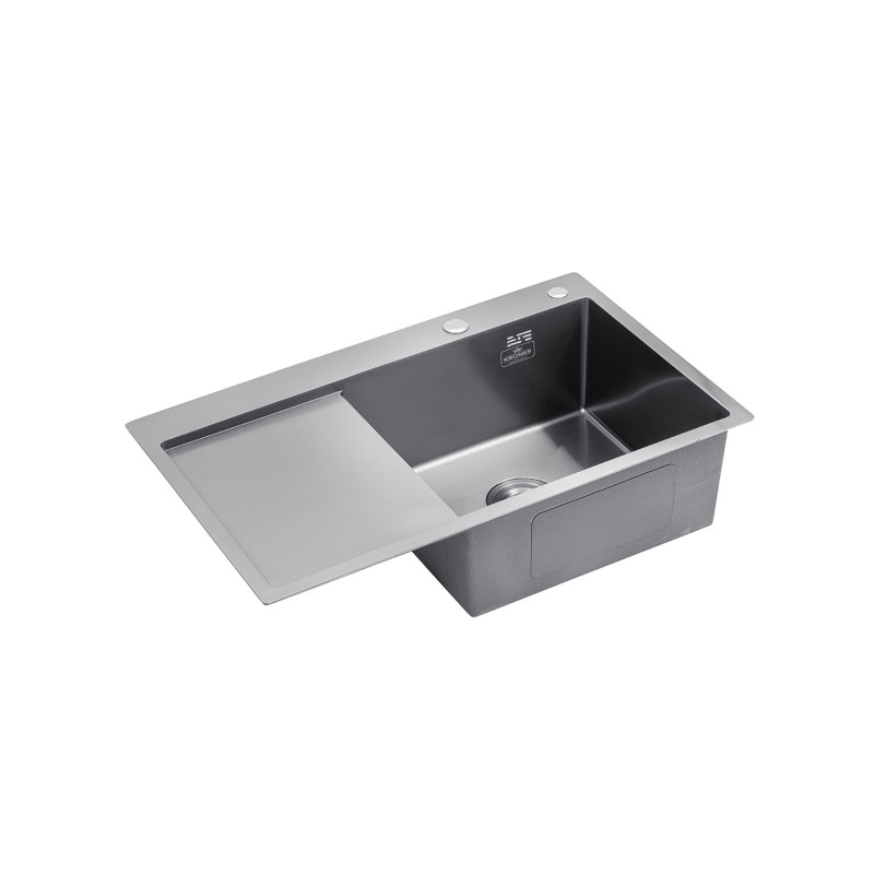 Кухонна мийка Kroner KRP Schwarze - 7849RHM PVD (3,0/1,0 мм)